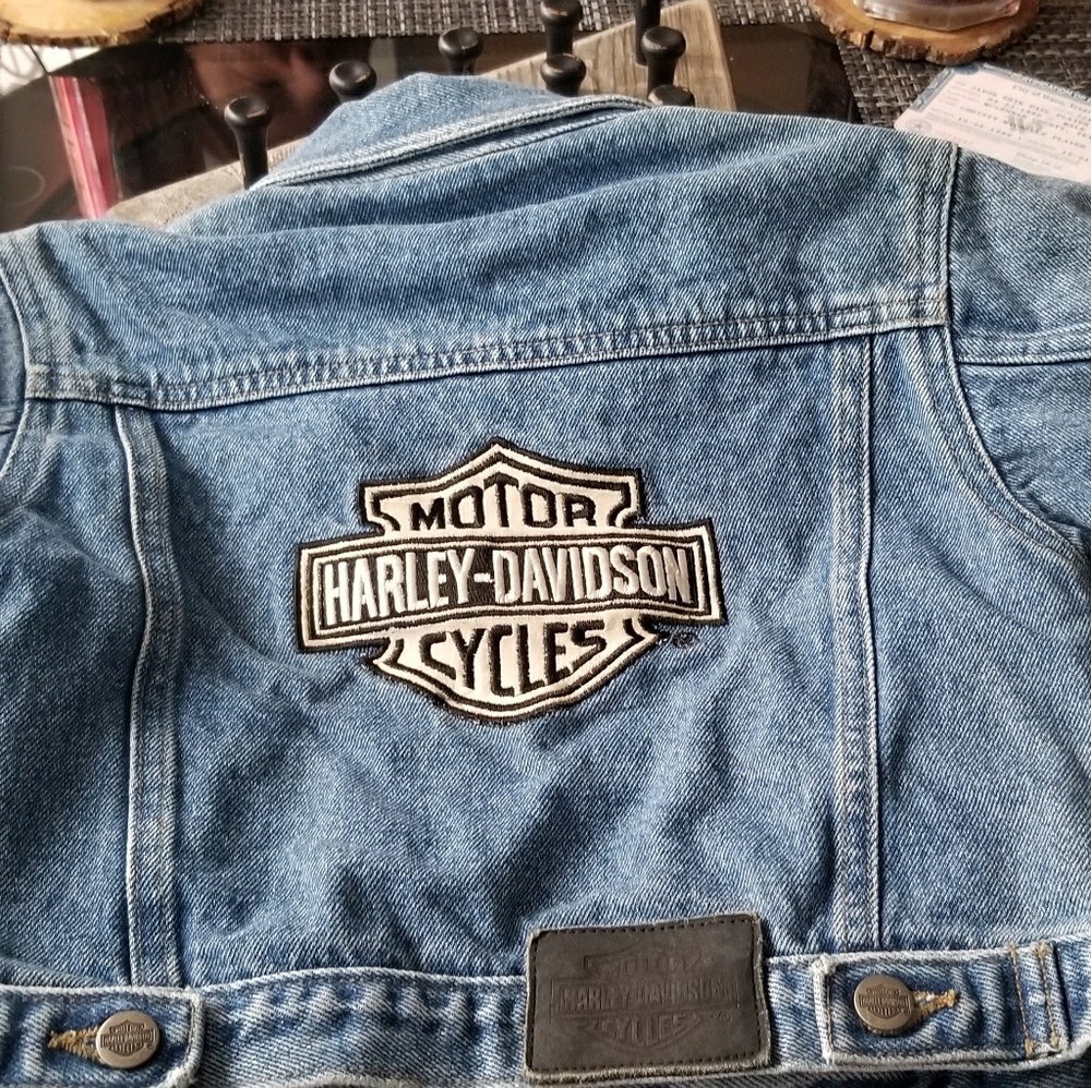 Vintage Harley Davidson denim jacket